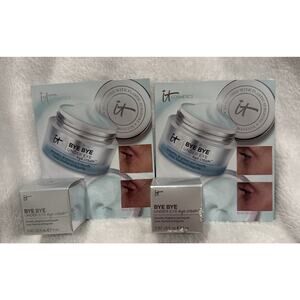 2 IT Cosmetics Bye Bye Under Eye Eye Cream .167 oz. Travel Size x 2- New